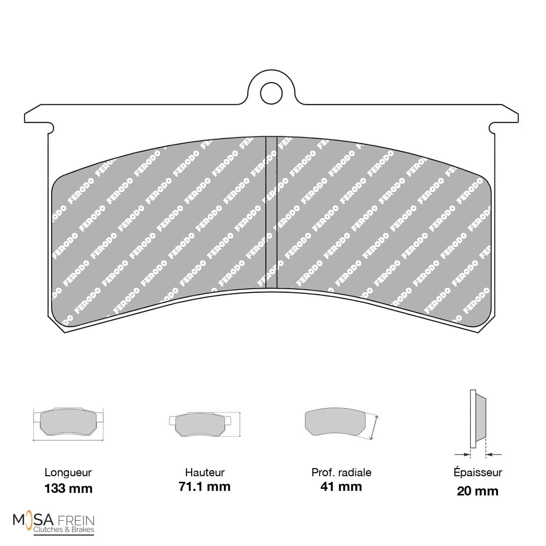 PLAQUETTES FERODO RACING DS3000