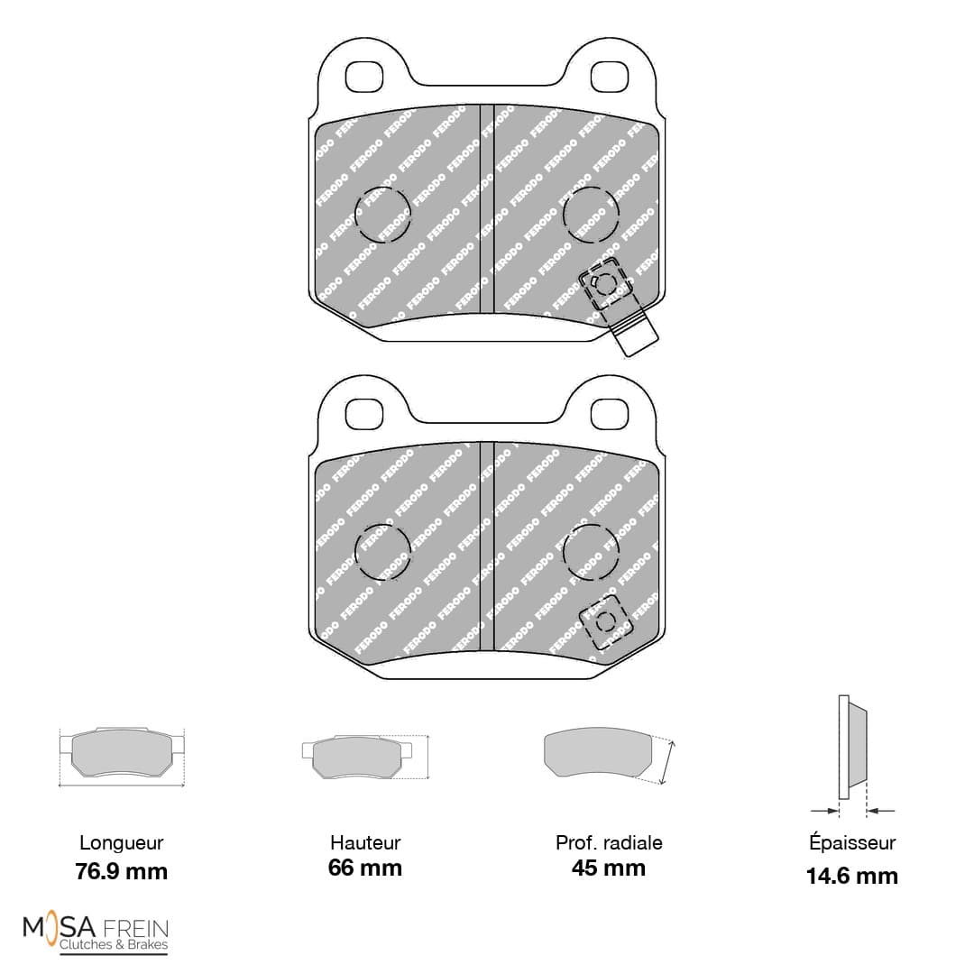 PLAQUETTES FERODO DS PERFORMANCE
