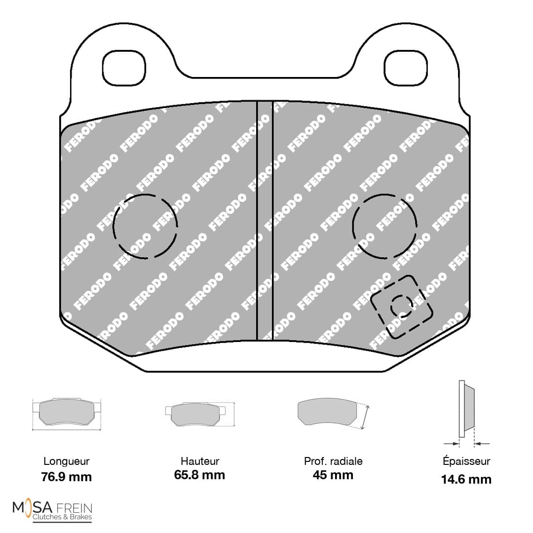 PLAQUETTES FERODO RACING DS1.11