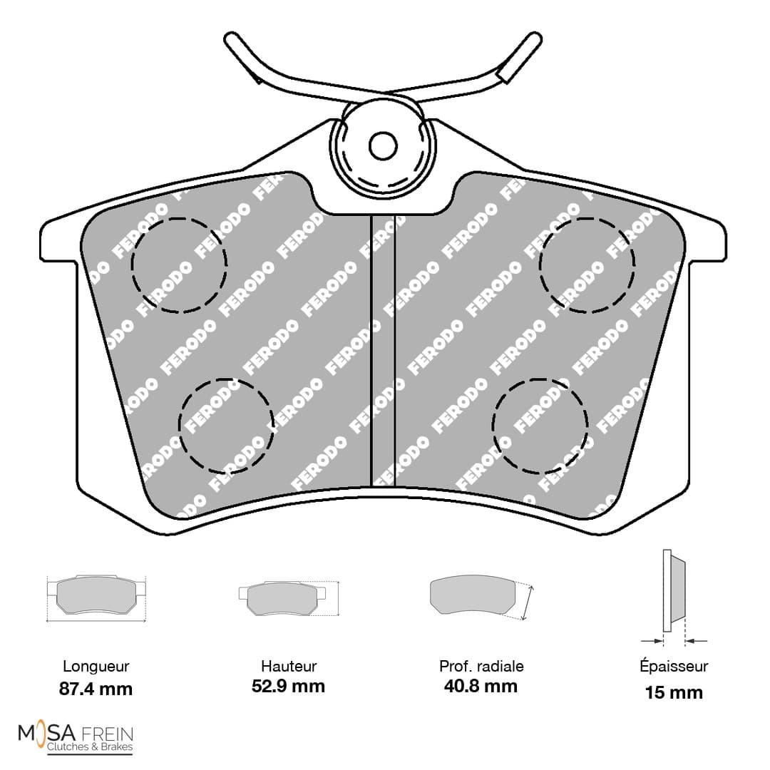 PLAQUETTES FERODO RACING DS2500