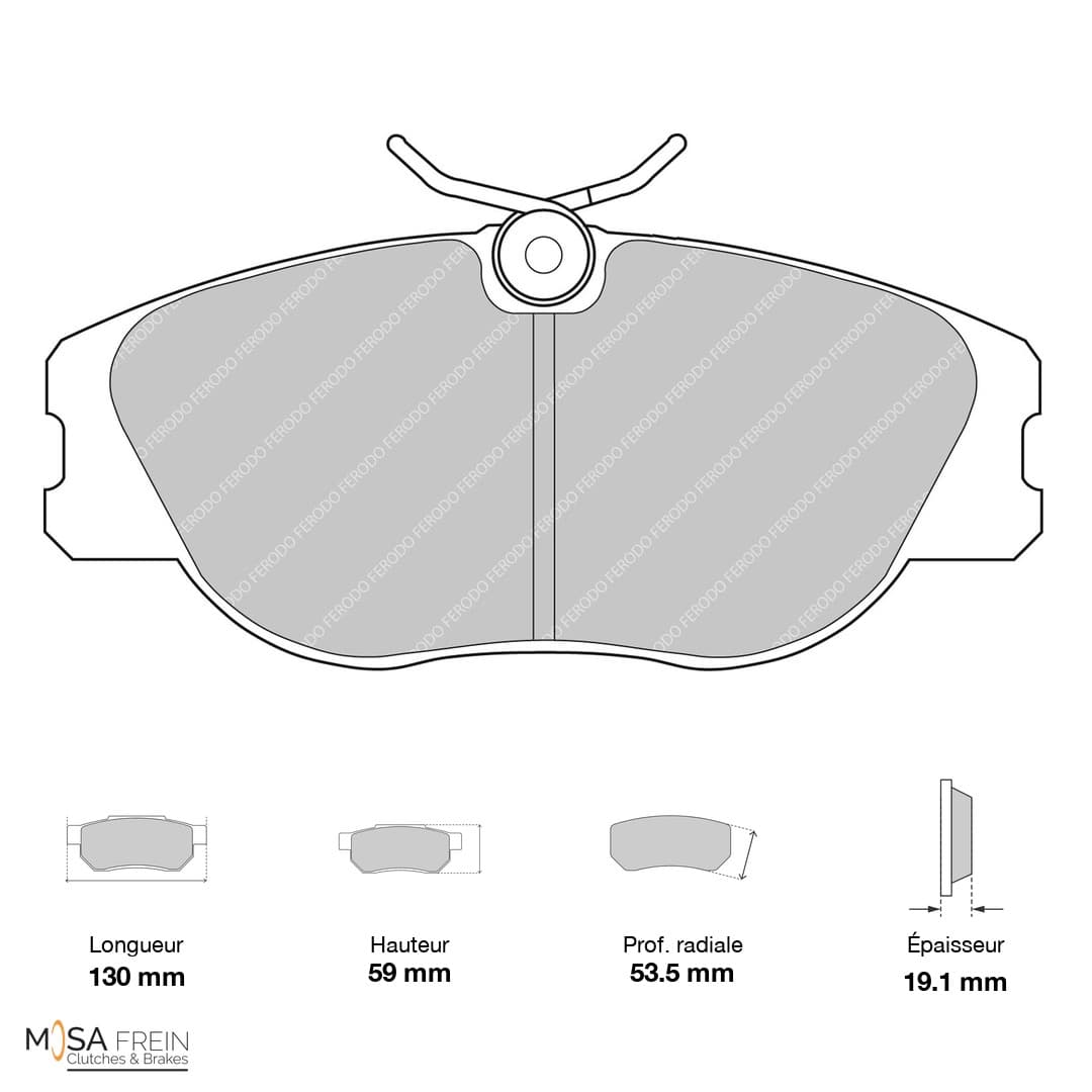PLAQUETTES FERODO RACING DS3000