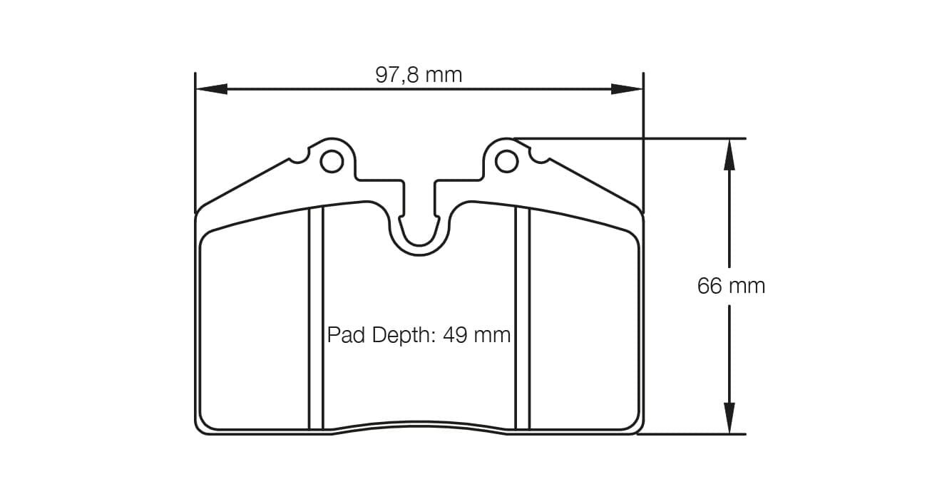 S1203T03001 Pagid Racing Brake Pads RST3