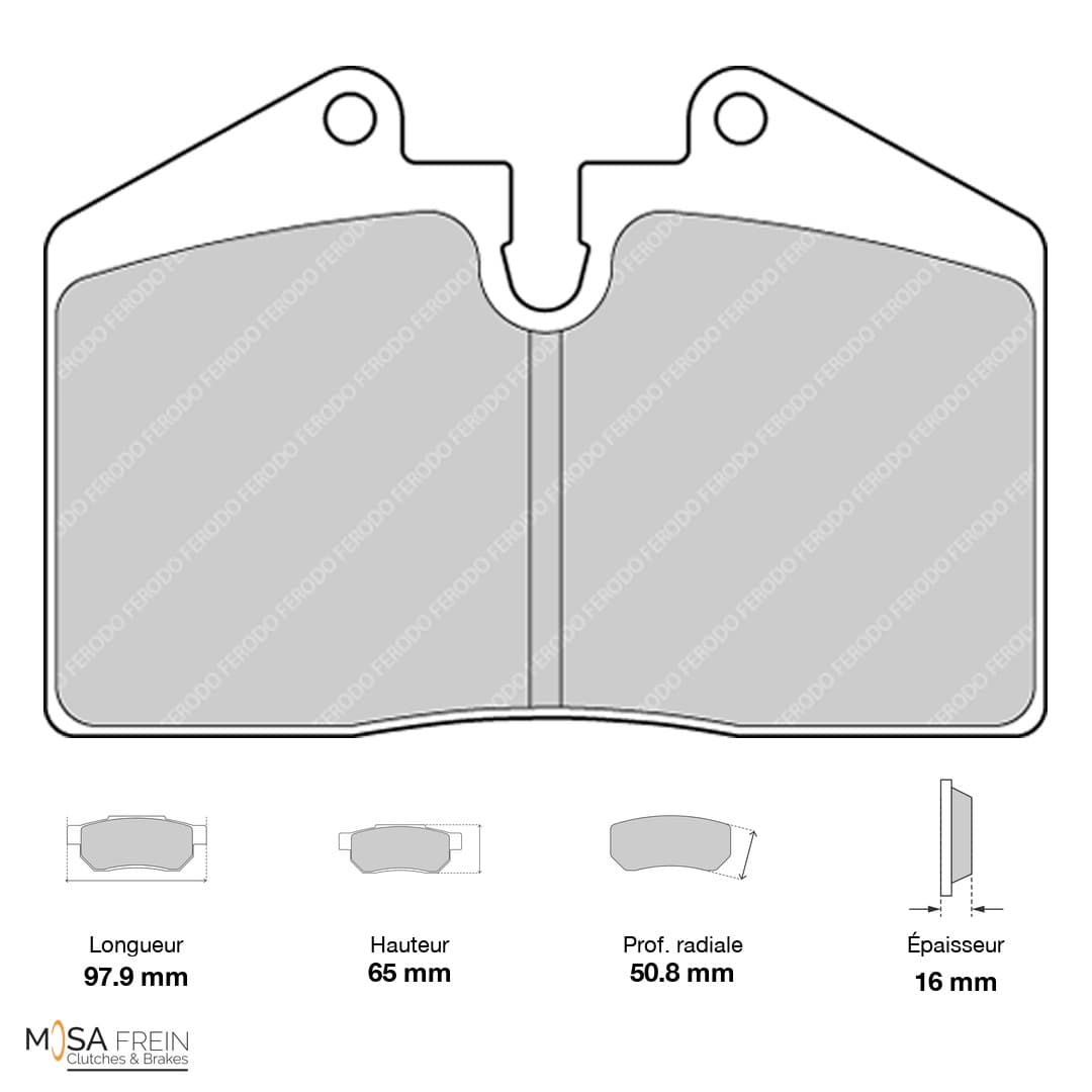 PLAQUETTES FERODO RACING DS3000