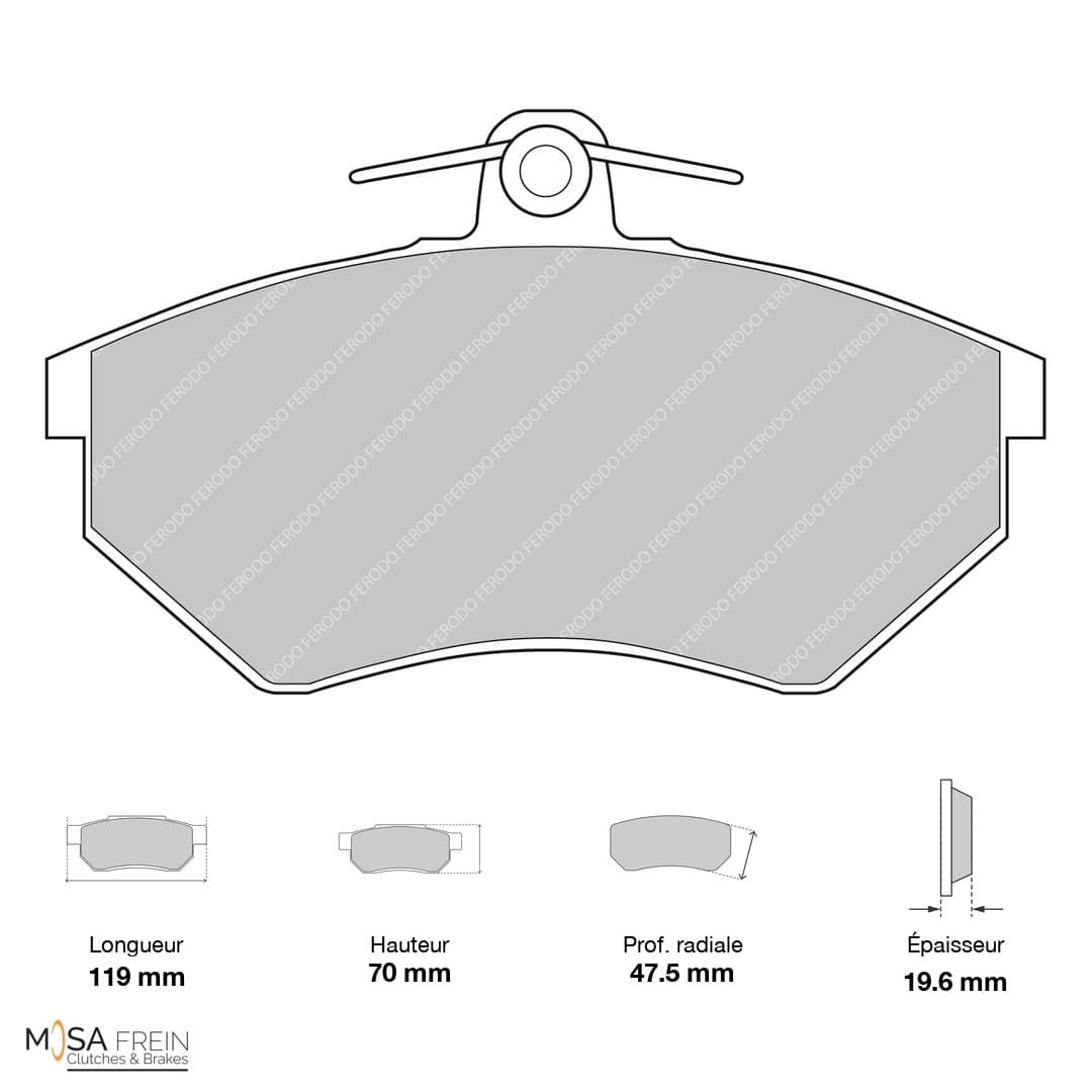 PLAQUETTES FERODO DS PERFORMANCE