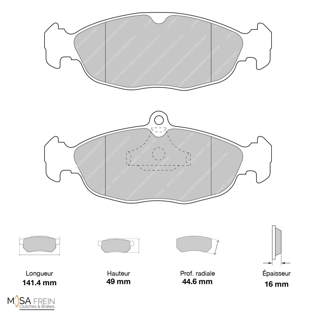 PLAQUETTES FERODO RACING DS2500