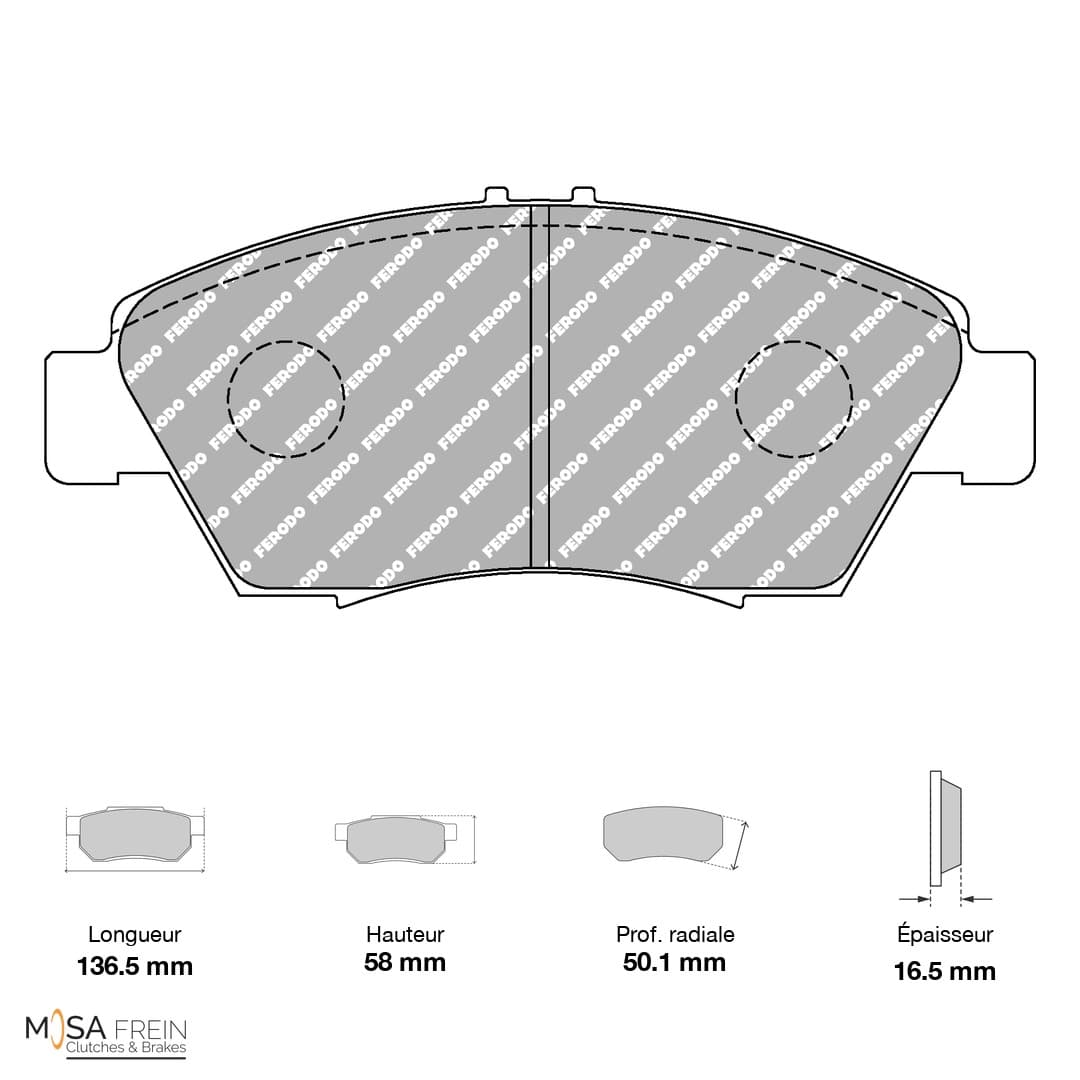 FCP776Z Ferodo Racing Brake Pads DSUNO (Z/ZB)