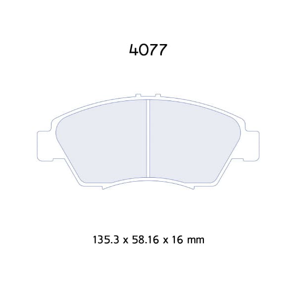 4077RC5 CL Brakes Brake Pads RC5+