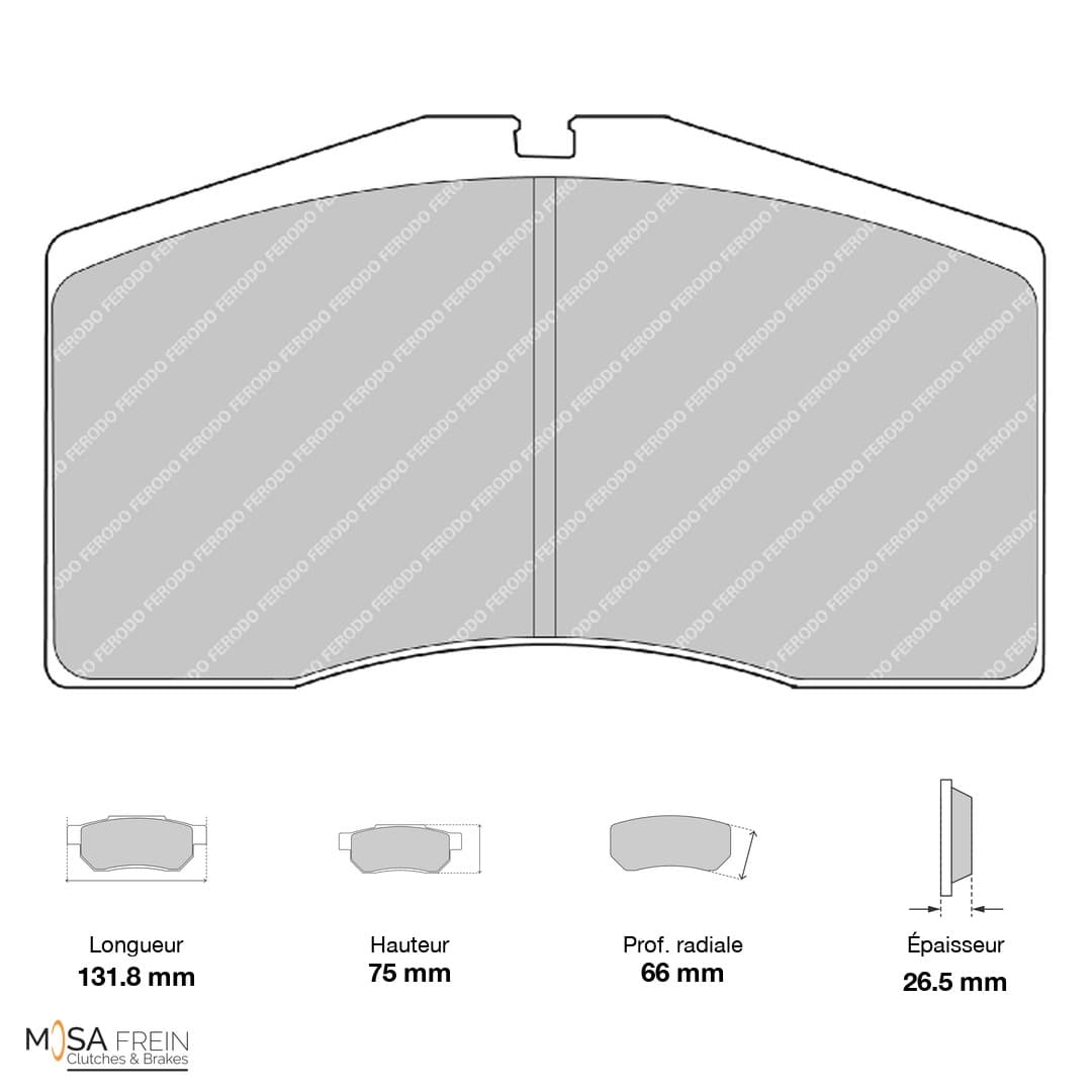 PLAQUETTES FERODO RACING