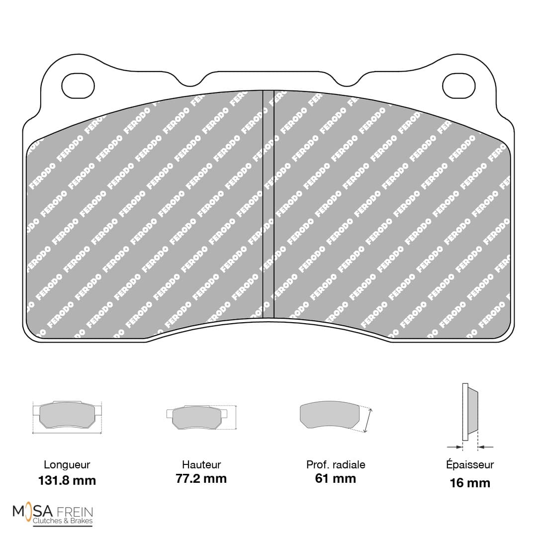 PLAQUETTES FERODO RACING DS2500