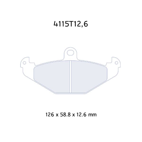 PLAQUETTES RACING CL BRAKES RC6-E