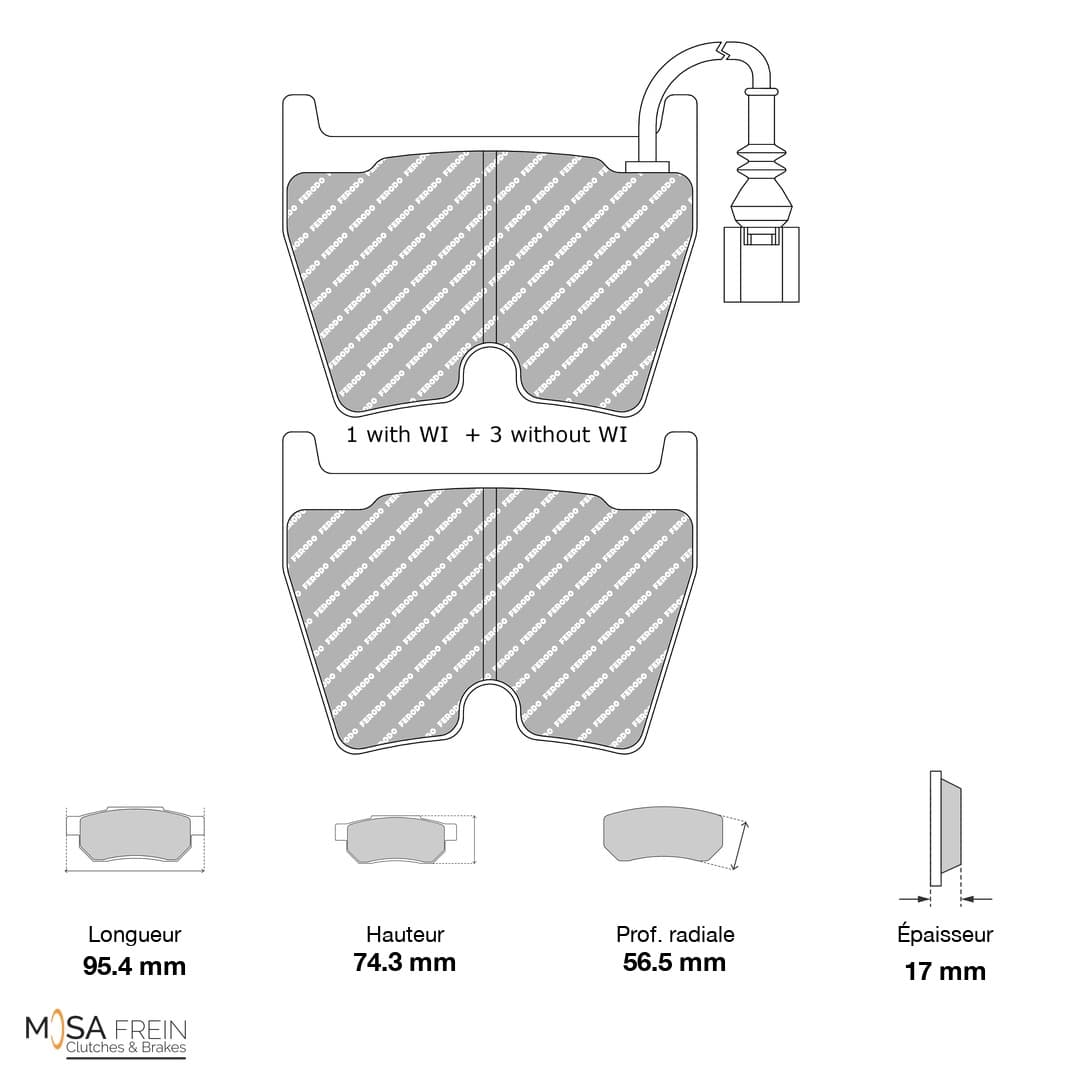 PLAQUETTES (8X) FERODO DS PERFORMANCE