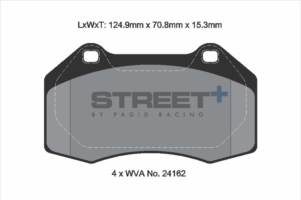 T8186SP2001 PLAQUETTES PAGID RACING STREET+