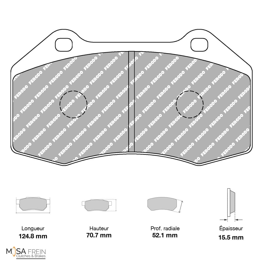 FDS1667 Ferodo Racing Brake Pads DSPERFORMANCE
