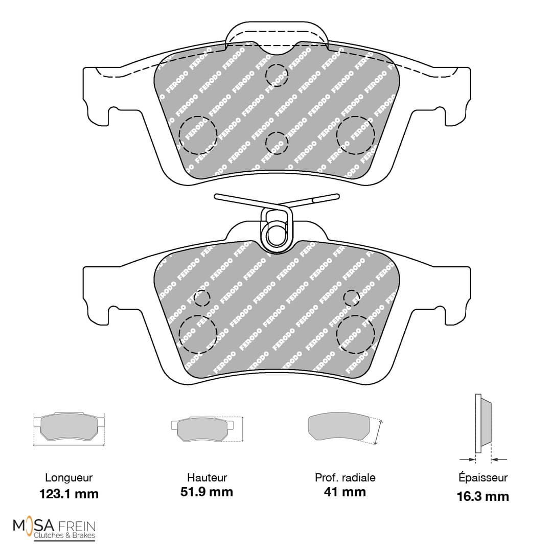 PLAQUETTES FERODO RACING DS2500