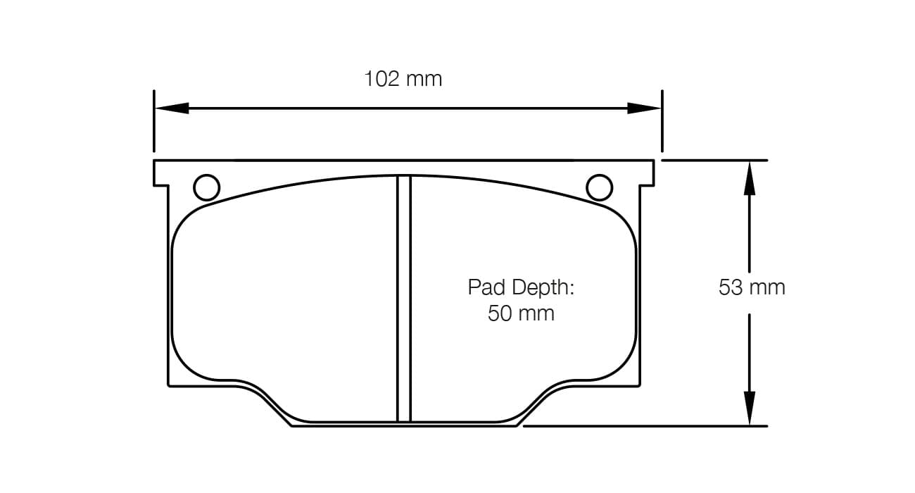 S1192H03001 Pagid Racing Brake Pads RSH3