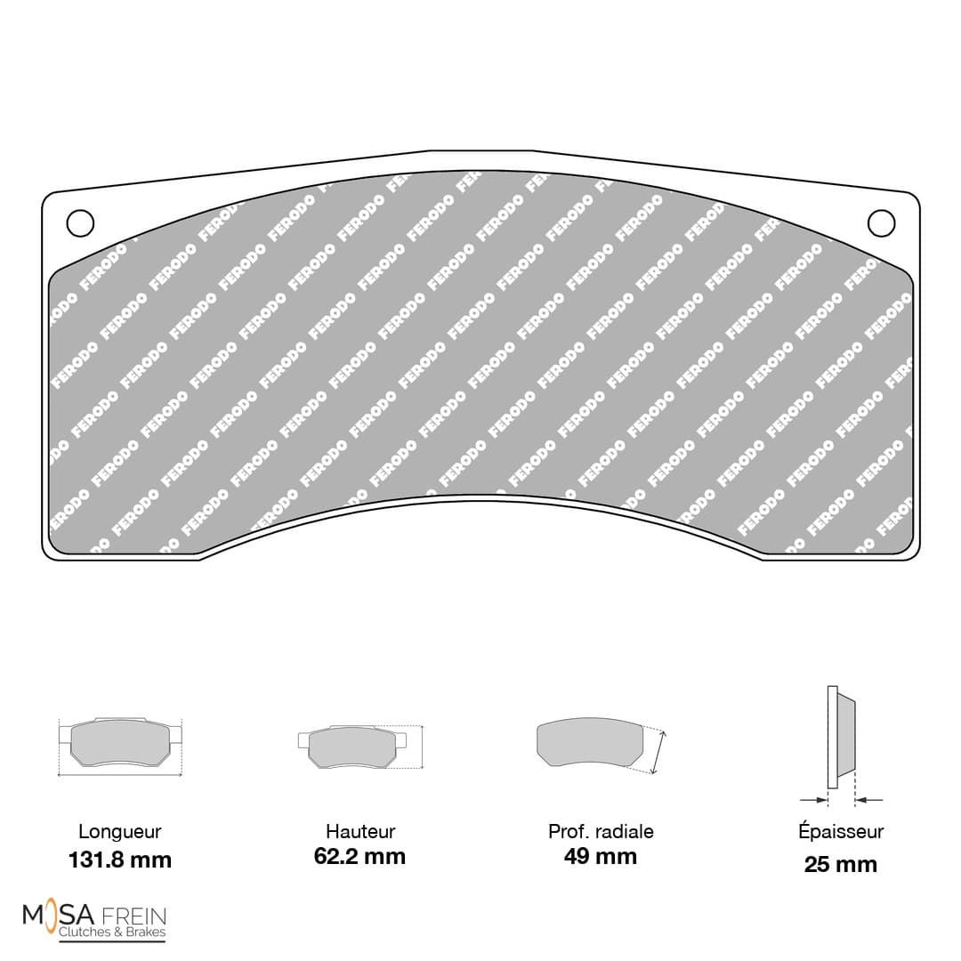 PLAQUETTES FERODO RACING TL66