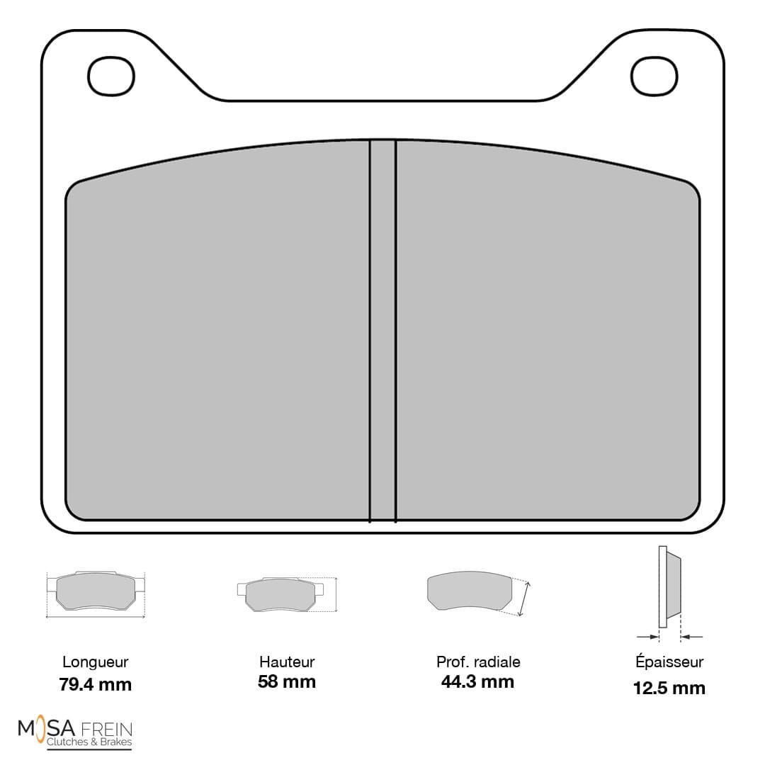 PLAQUETTES FERODO RACING DS2500