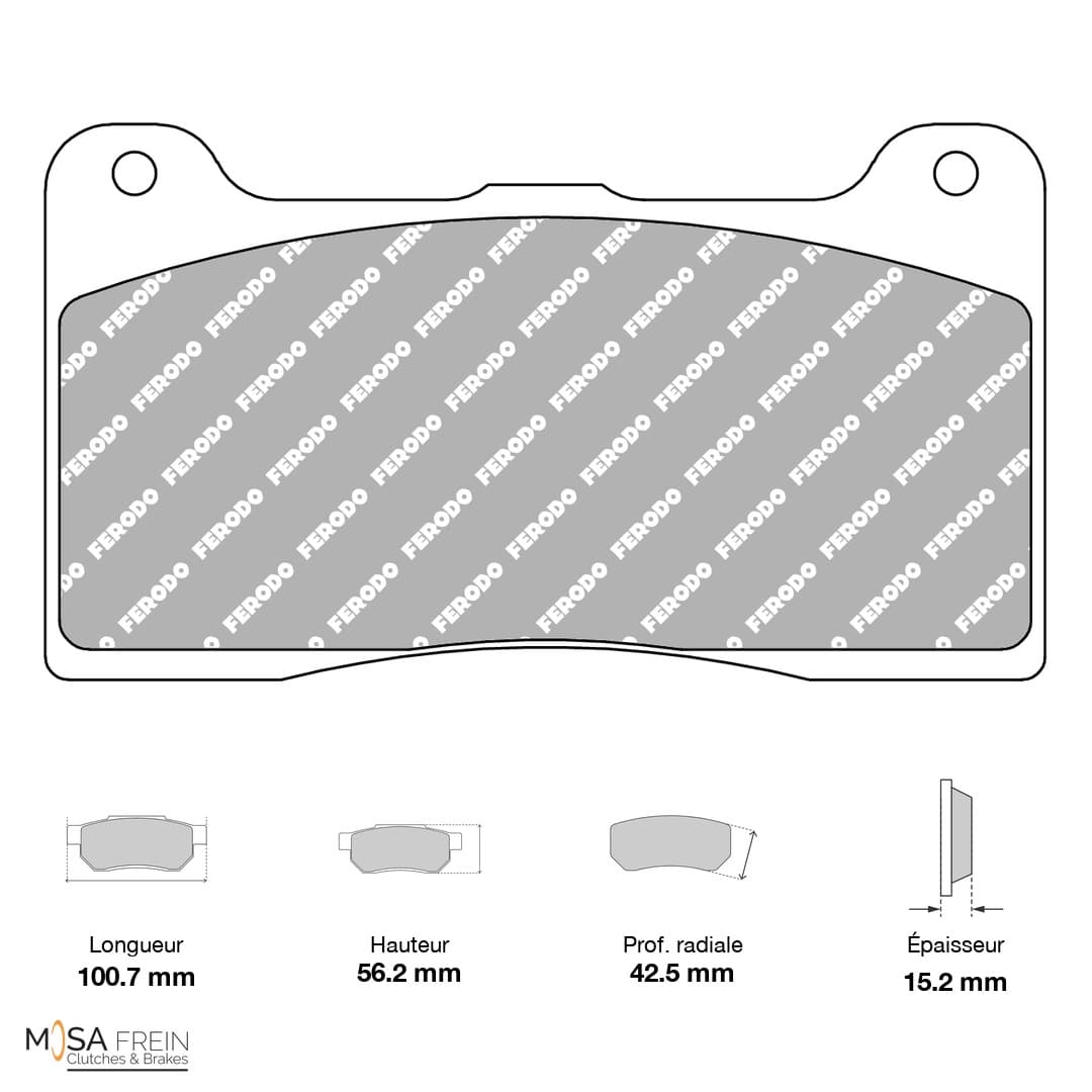 PLAQUETTES FERODO RACING DS3000