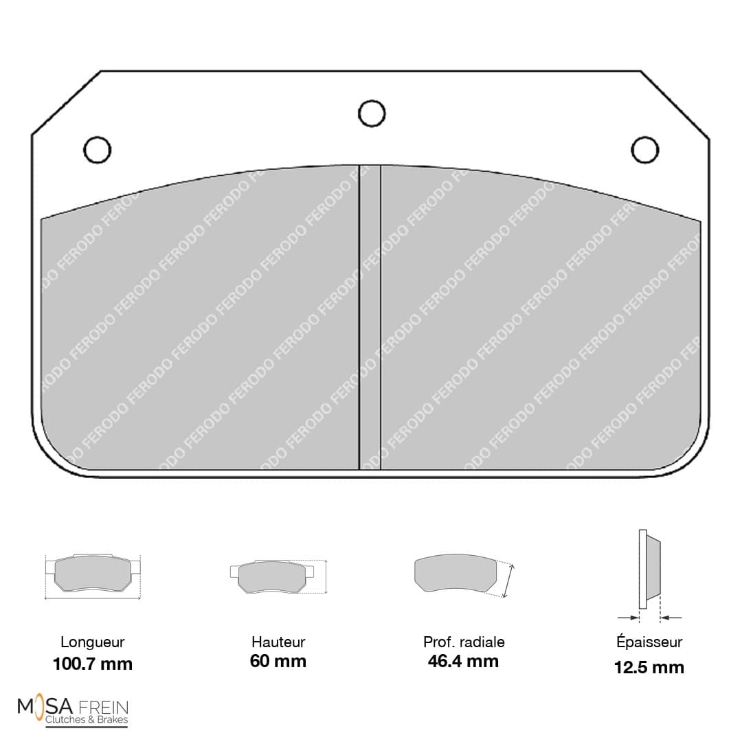 PLAQUETTES FERODO RACING DS3000