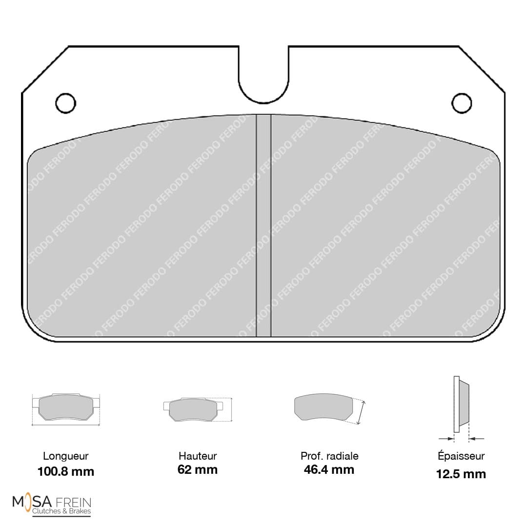 PLAQUETTES FERODO RACING DS1.11