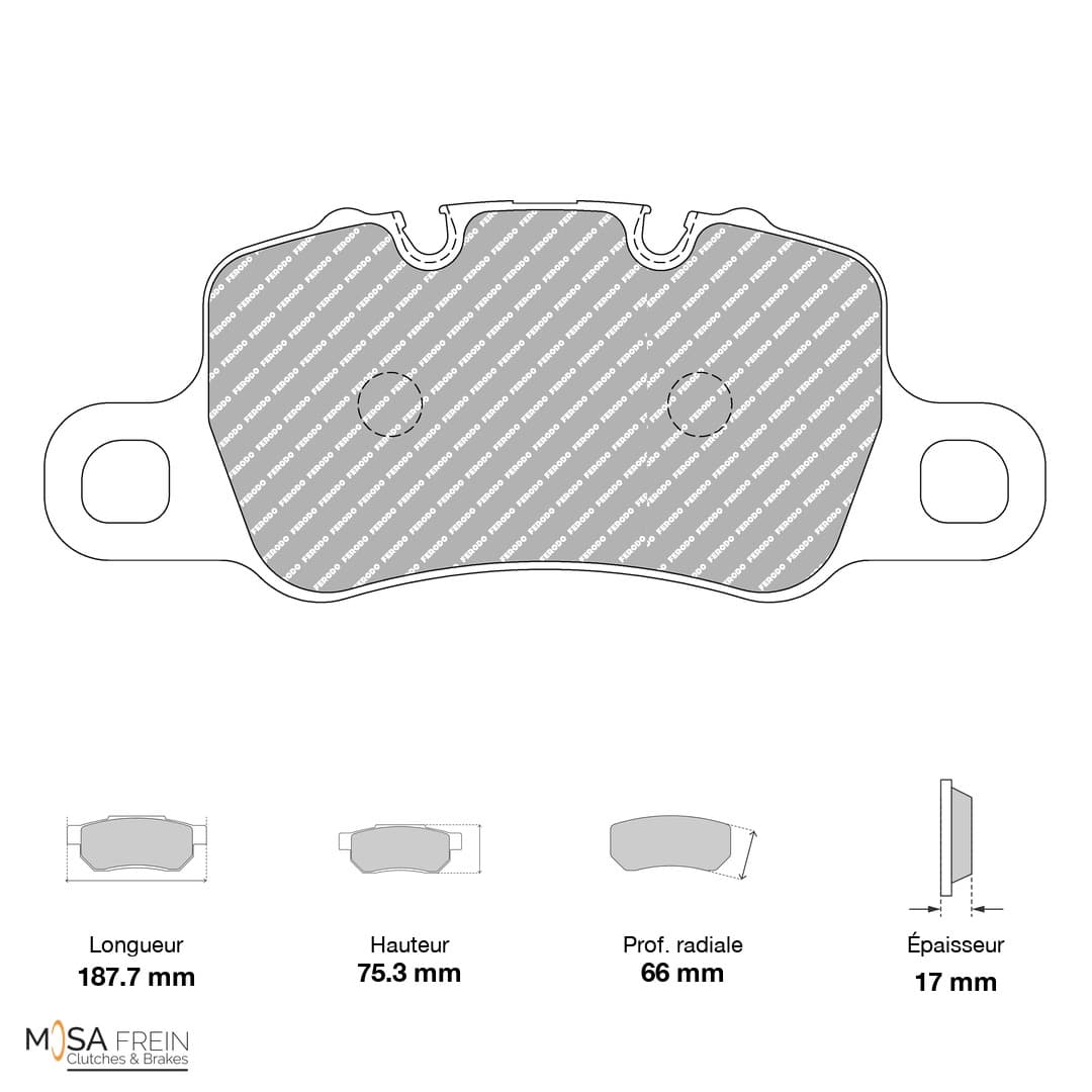 PLAQUETTES FERODO RACING DS2500