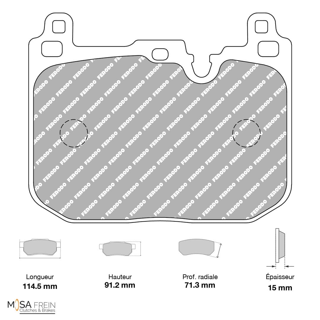 FCP4872H Ferodo Racing Brake Pads DS2500 (H)