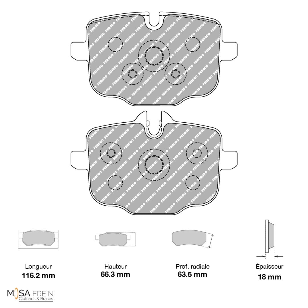 PLAQUETTES FERODO RACING DS2500