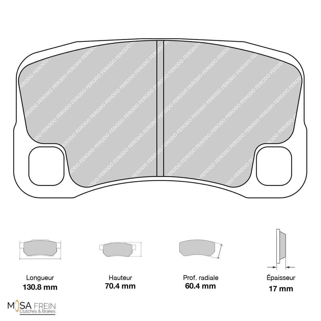 PLAQUETTES FERODO RACING DS2500