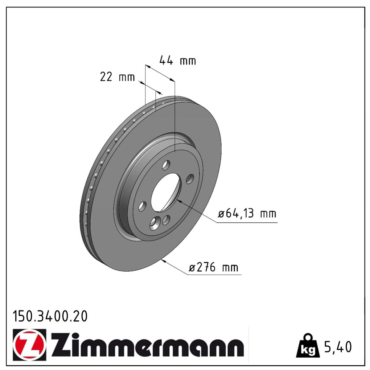 DISQUE ZIMMERMANN BMW Coat Z