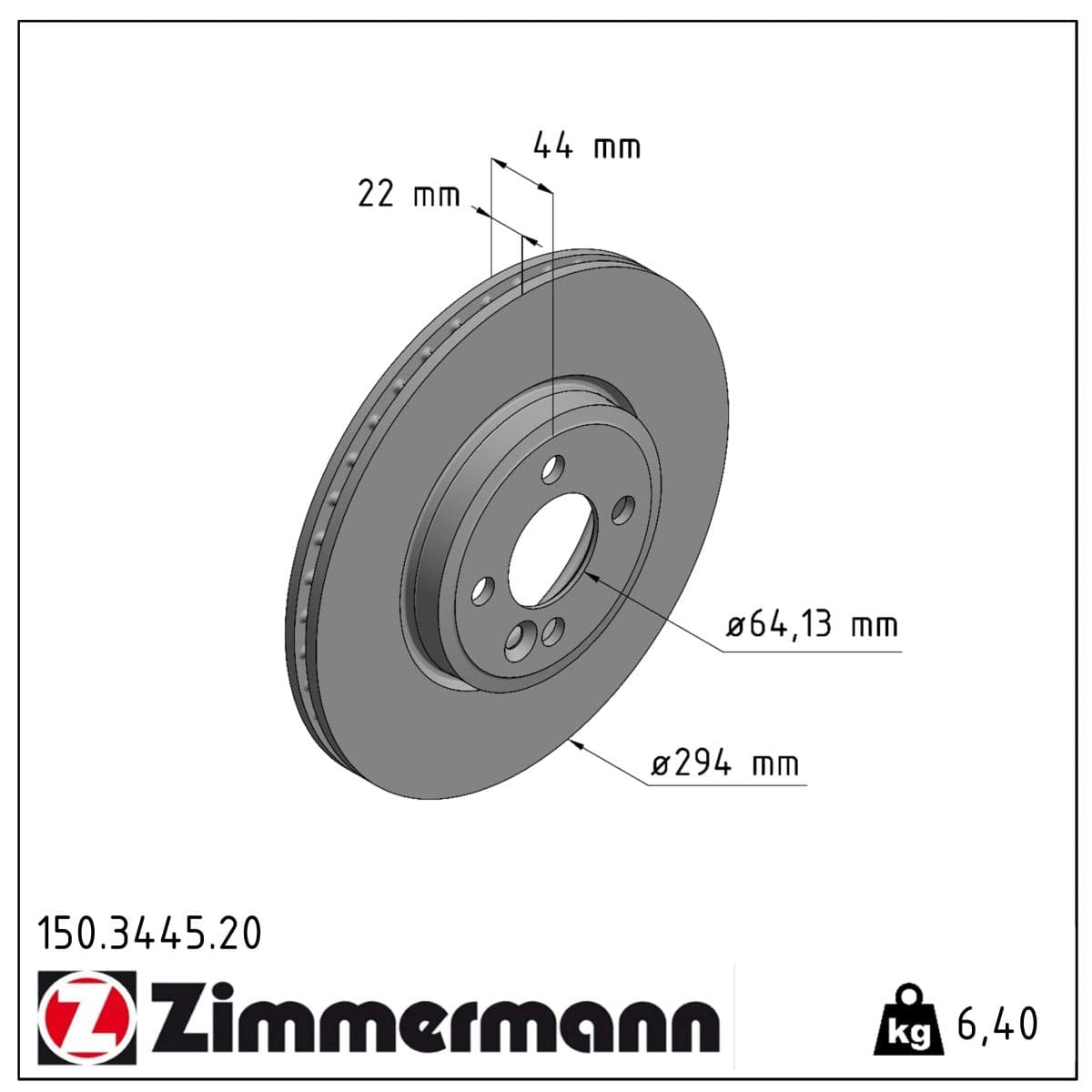 DISQUE ZIMMERMANN BMW Coat Z