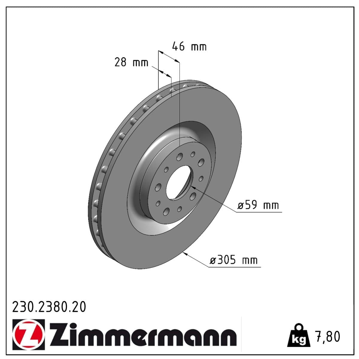 DISQUE ZIMMERMANN FIAT Coat Z