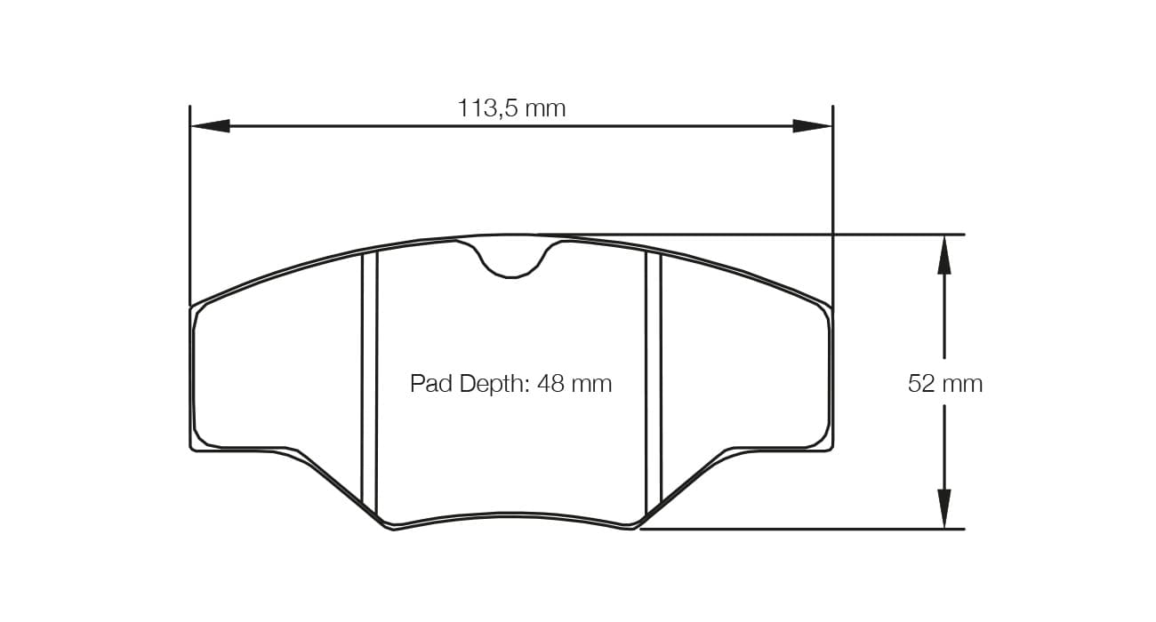 S1265H03001 Pagid Racing Brake Pads RSH3